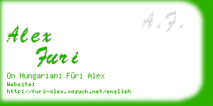 alex furi business card